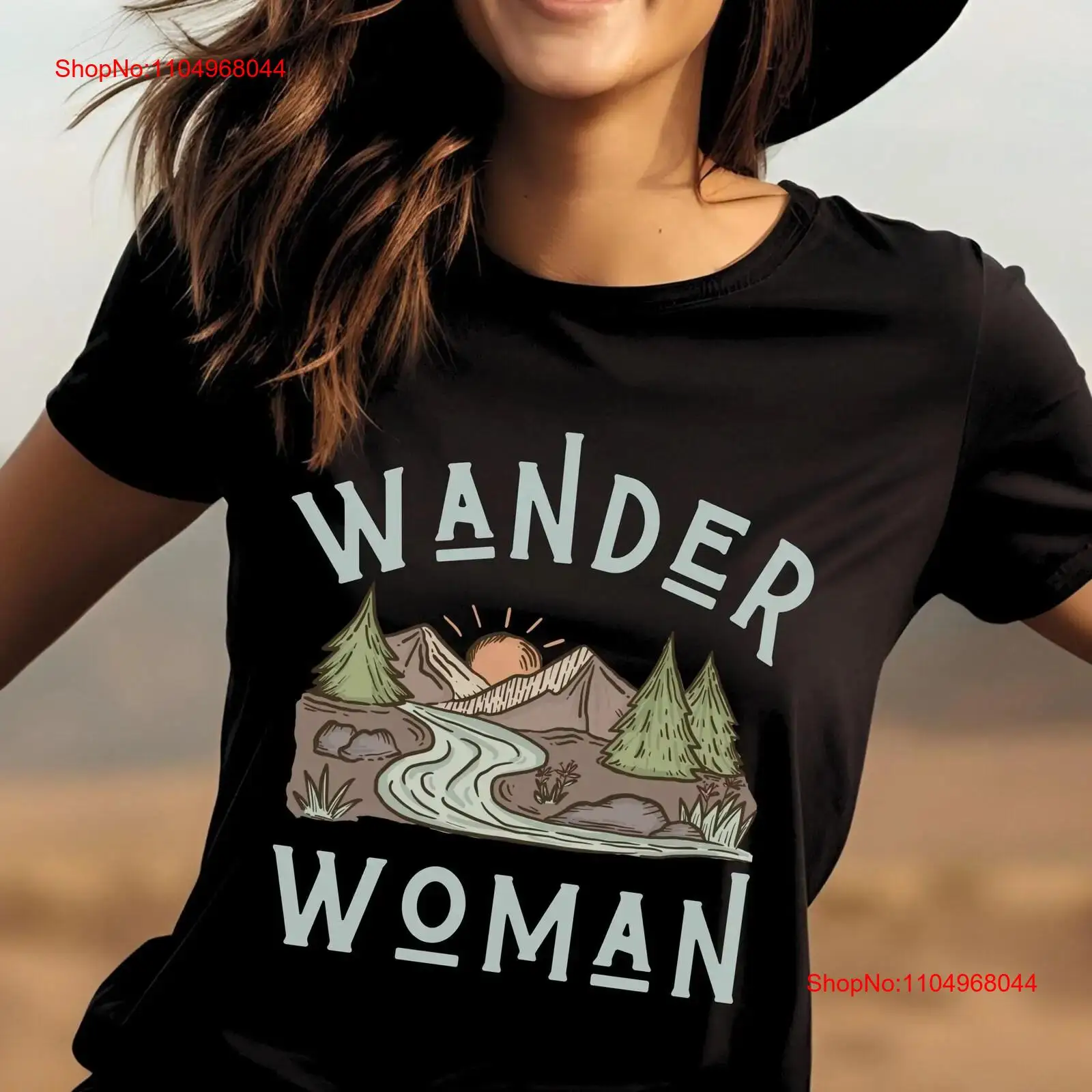 Outdoor Adventure Ideas - Wander Woman T Shirt Hiking Mountains