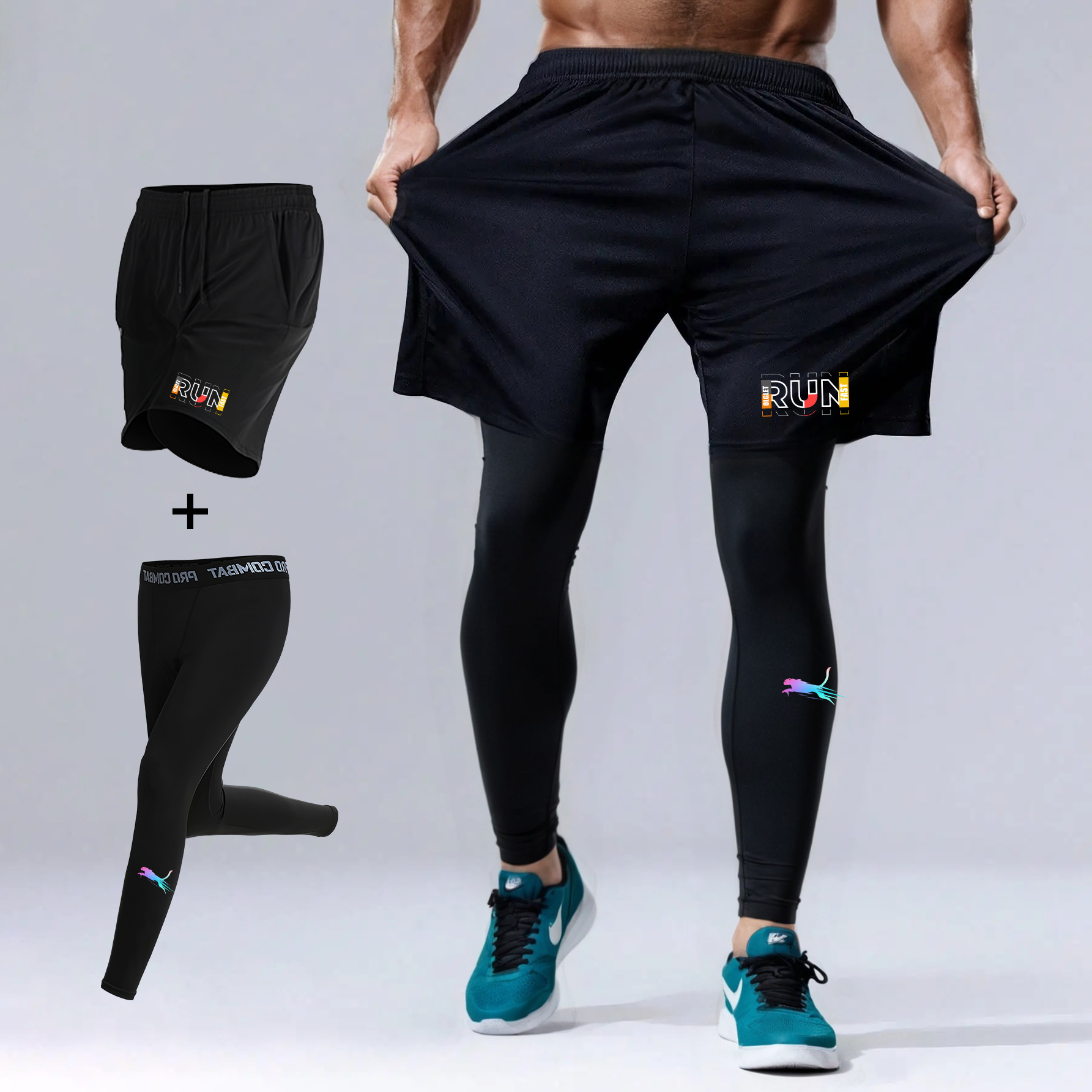 Outdoor Adventure Gear - Men's 2 Piece Running Set Quick