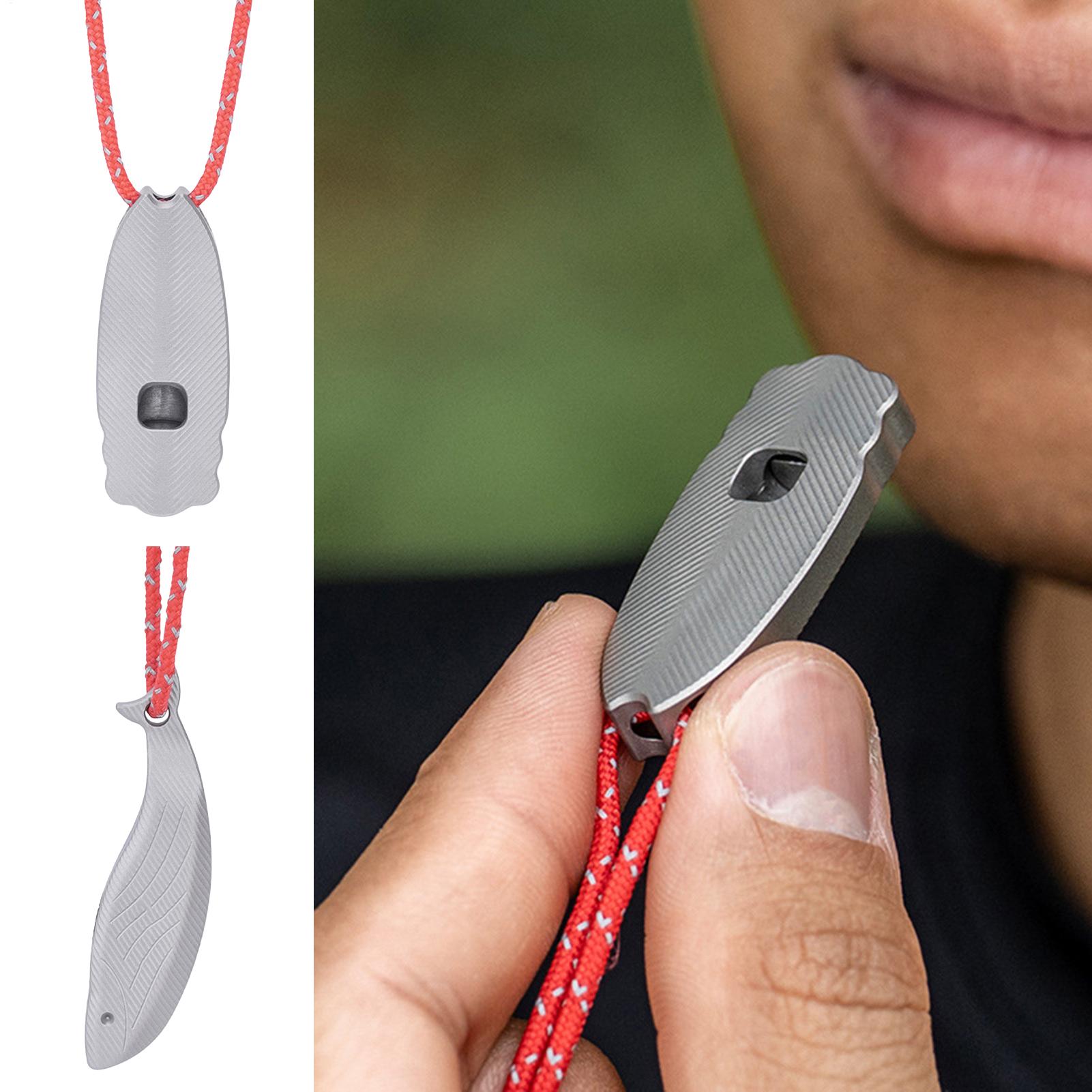 Outdoor Adventure And Travel - Kayak Whistle 120db Titanium Loud Lifeguard