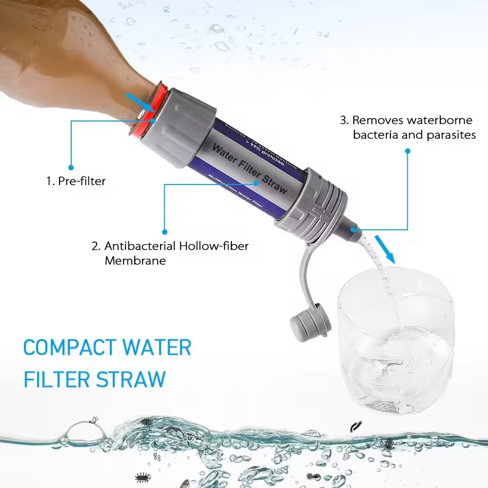 Outdoor Water Filter Straw Cam - огляд і ціна Water Filter Straw