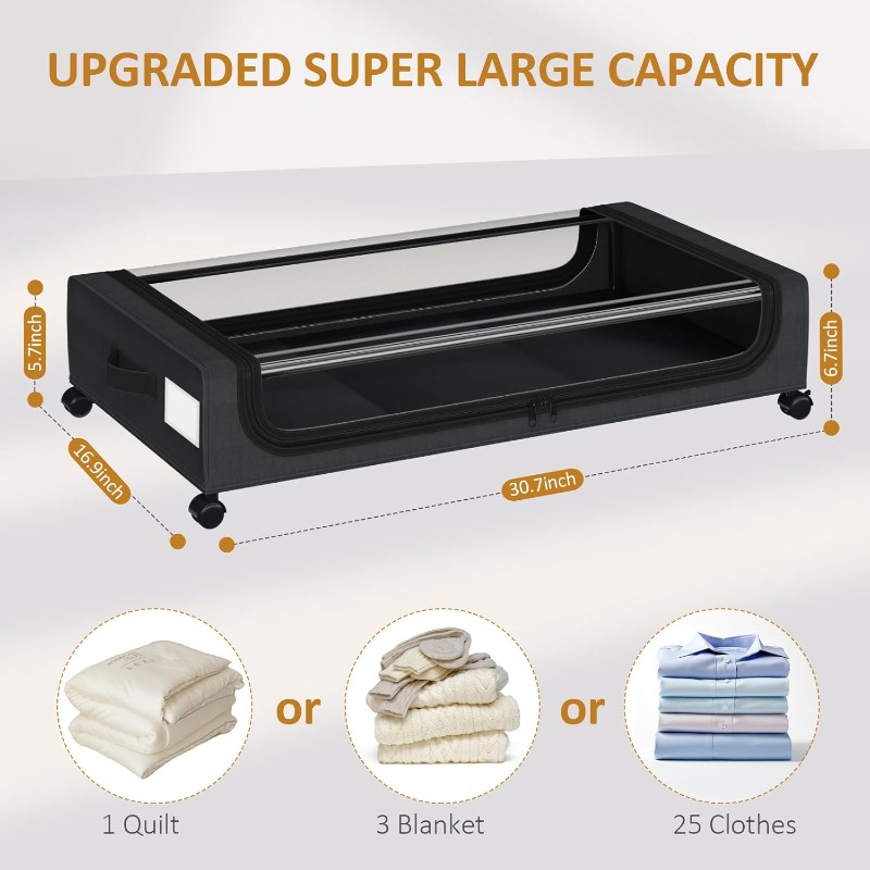 4-Pack Large Under Bed Storage - огляд і ціна Space Blanket Heavy