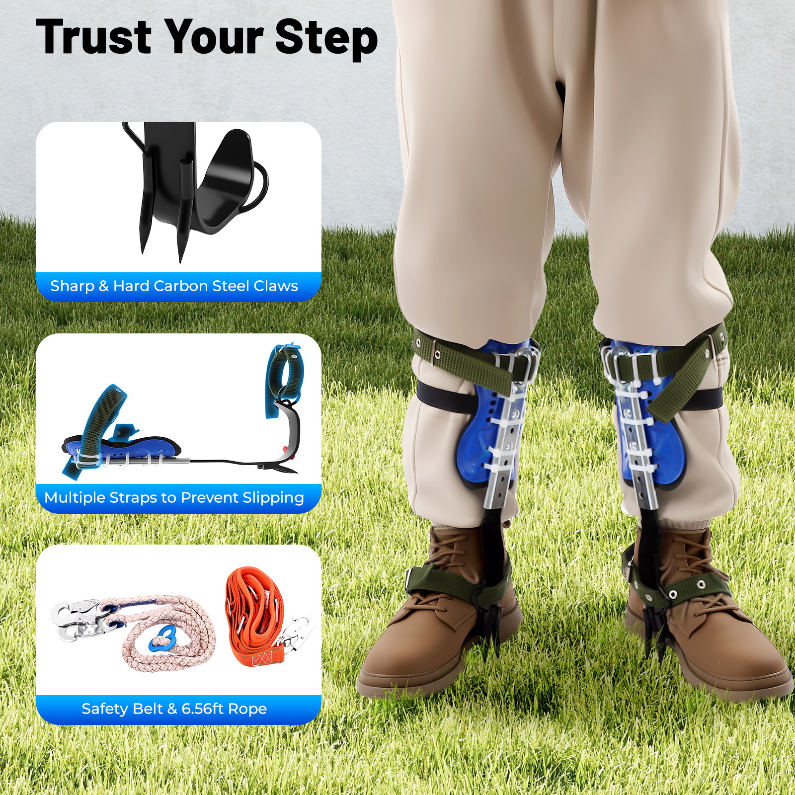 Heavy-Duty Tree Climbing Gear  - огляд і ціна Harness Climbing Adjustable