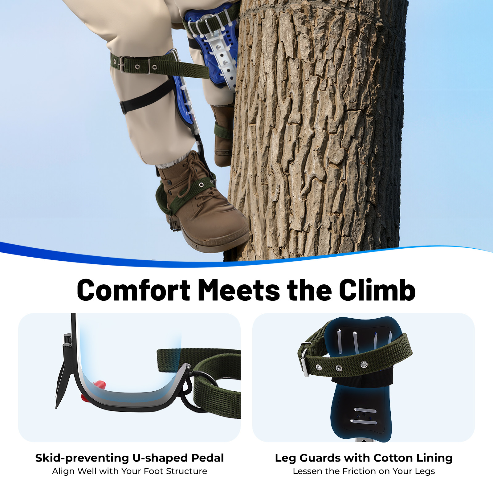 Heavy-Duty Tree Climbing Gear  - огляд і ціна Harness Climbing Adjustable