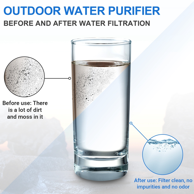 XSXS-500Ml Water Filter Bottle - огляд і ціна Water Filter Straw