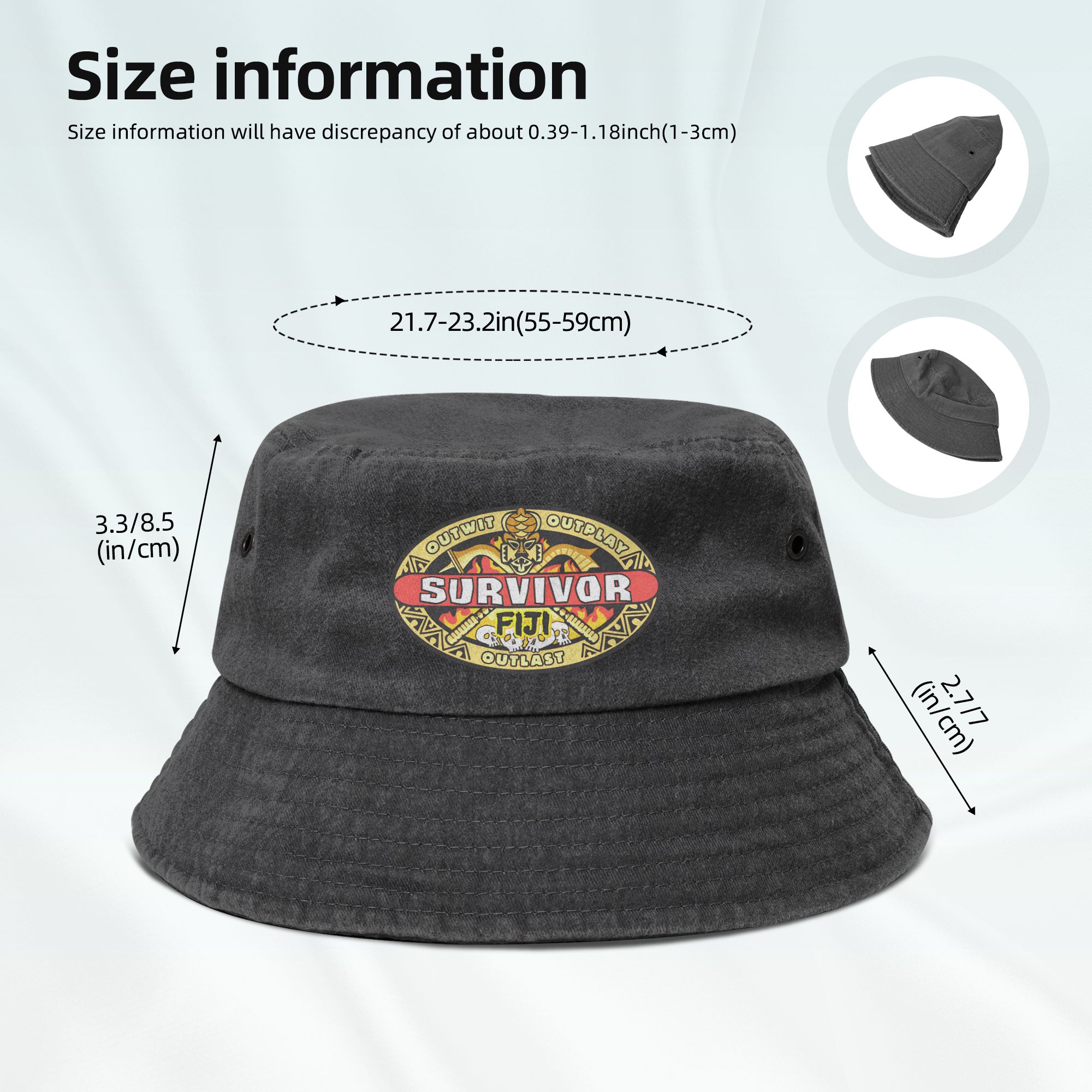 Unisex Distressed Denim Bucket - огляд і ціна Outdoor Adventure Ideas