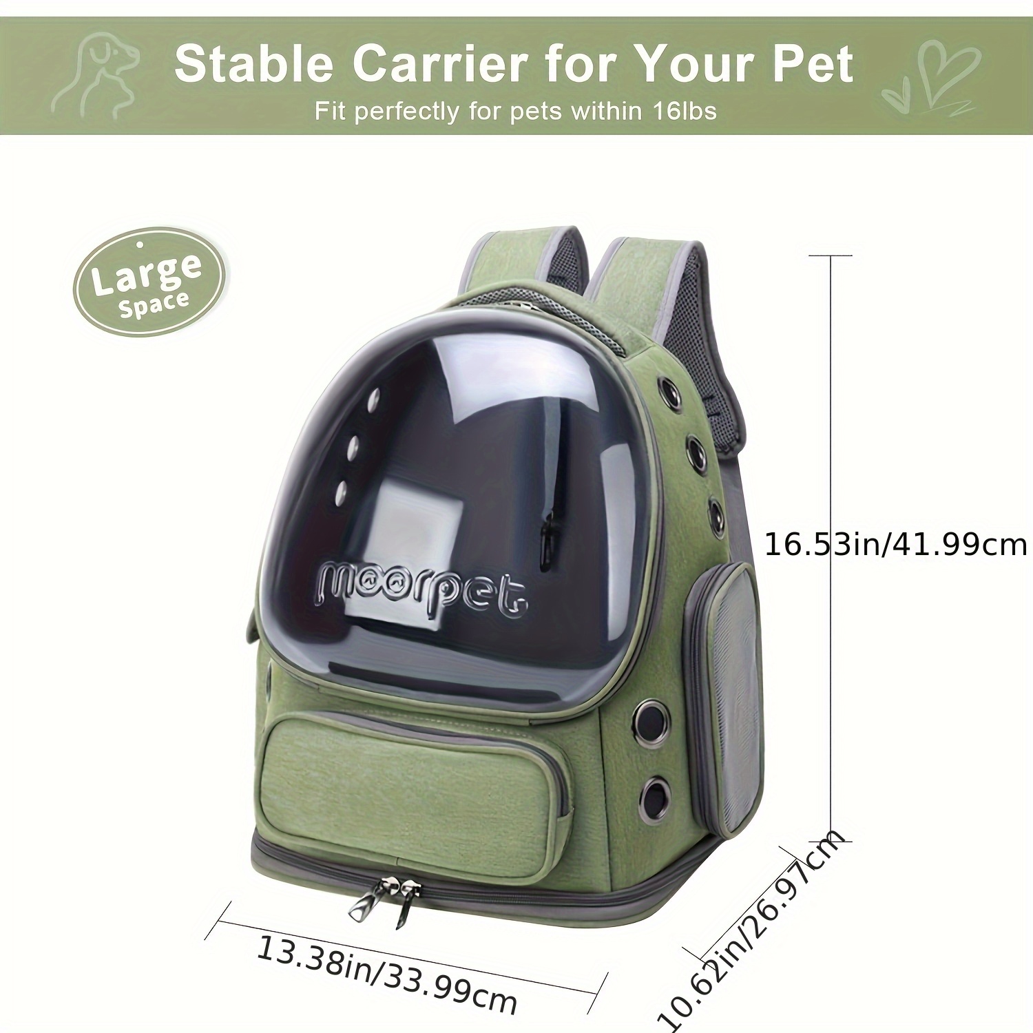 Breathable Pet Backpack, for c - огляд і ціна Outdoor Adventure And Travel