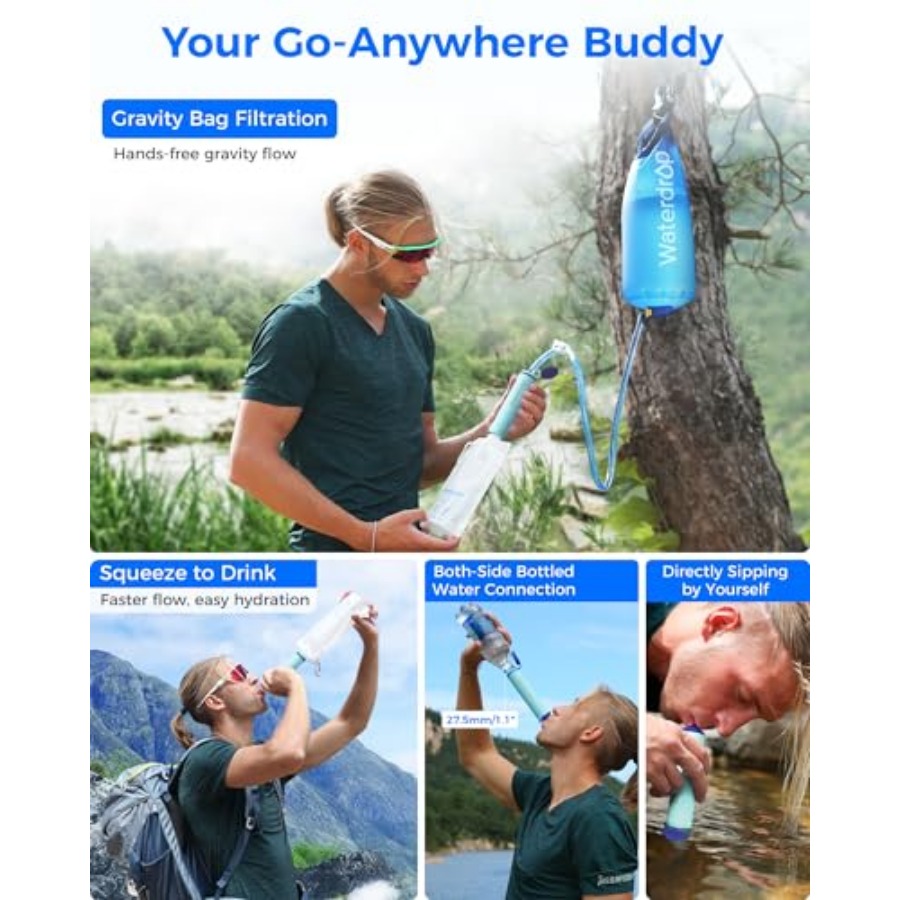 Gravity Water Filter Straw Cam - огляд і ціна Water Filter Straw