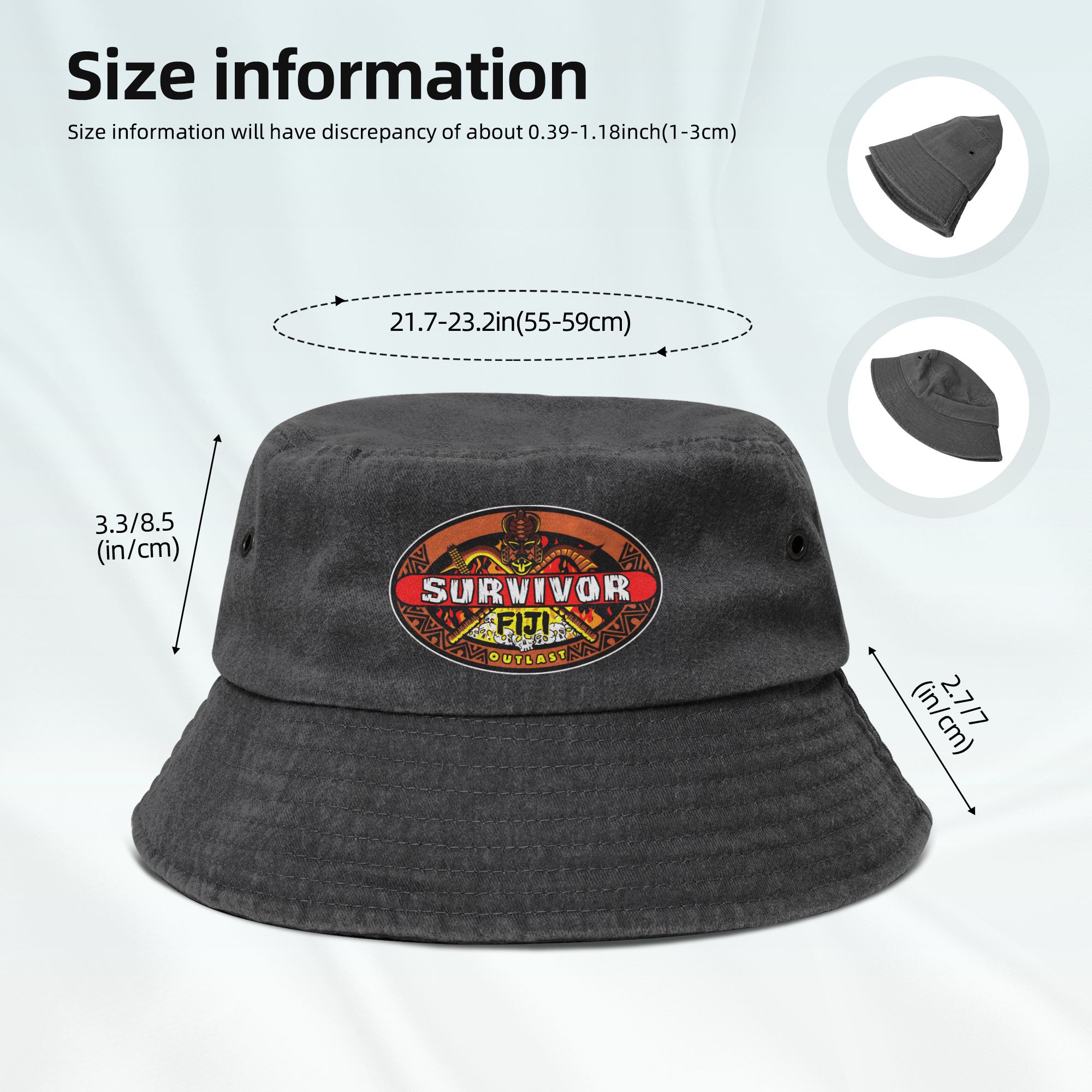 Unisex Distressed Denim Bucket - огляд і ціна Outdoor Adventure Ideas