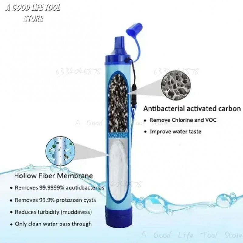 Portable Outdoor Emergency Wat - огляд і ціна Water Filter Straw